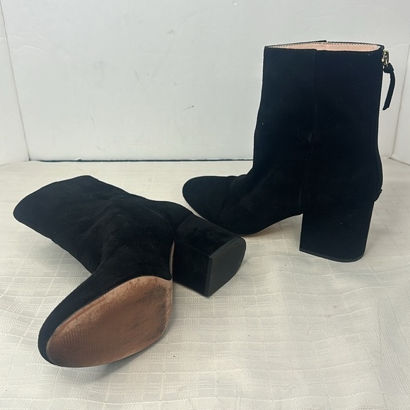 J. CREW Black Suede Minimal Mckay Ankle Boot - Size 7.5 - Picture 8 of 8